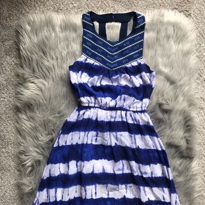 Blue and white tie dye maxi dress Gianni Bini
